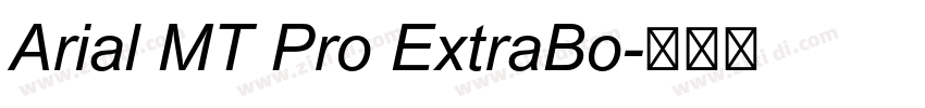 Arial MT Pro ExtraBo字体转换